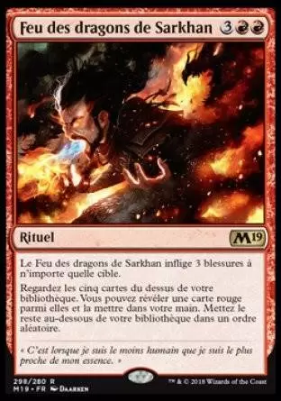 2019 Core Set (M19) - Feu des dragons de Sarkhan