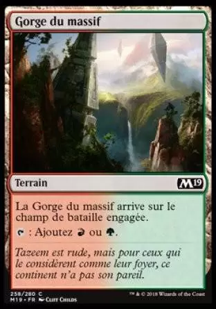 2019 Core Set (M19) - Gorge du massif