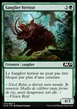 2019 Core Set (M19) - Sanglier hérissé