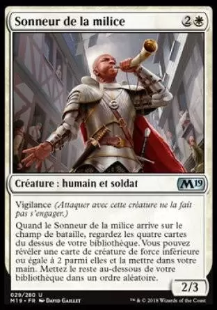 2019 Core Set (M19) - Sonneur de la milice