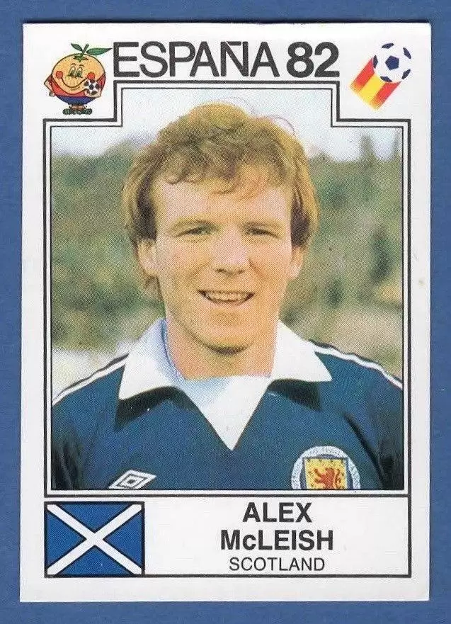 España 82 World Cup - Alex McLeish - Scotland