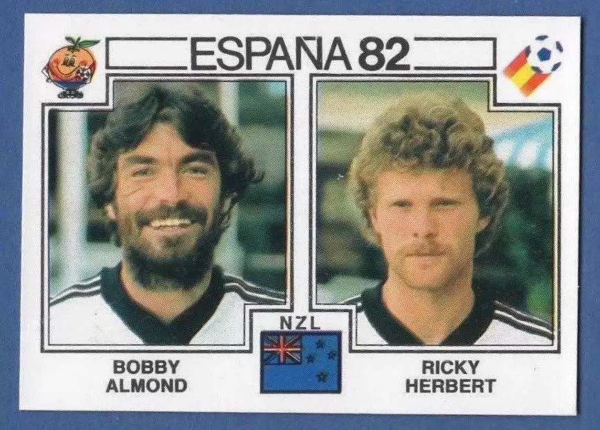 España 82 World Cup - Bobby Almond & Ricky Herbert - New Zealand