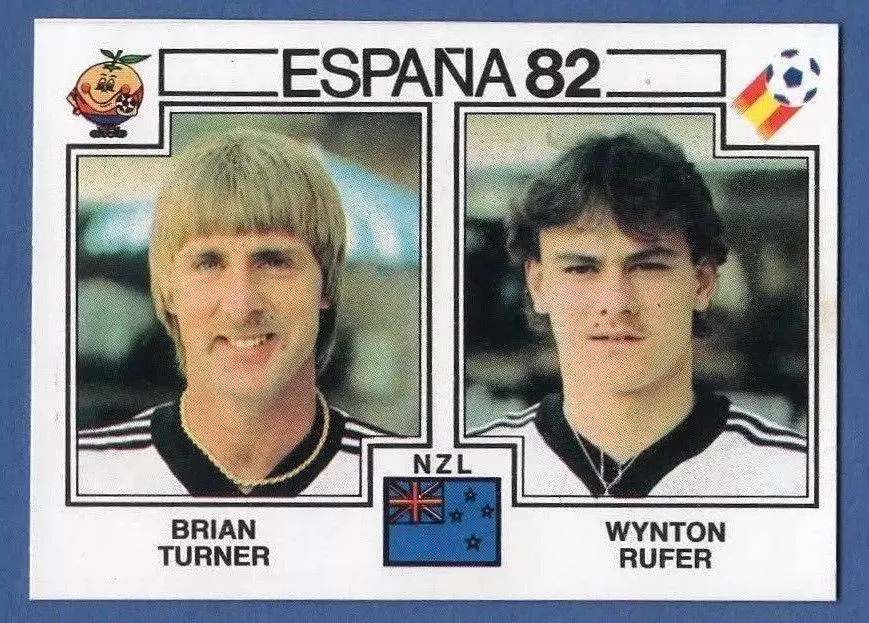 España 82 World Cup - Brian Turner & Wynton Rufer - New Zealand