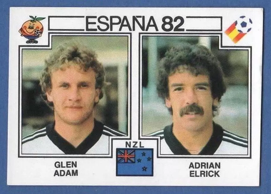 España 82 World Cup - Glen Adam & Adrian Elrick - New Zealand