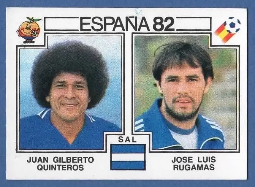 España 82 World Cup - Juan Gilberto Quinteros & Jose Luis Rugamas - El Salvador