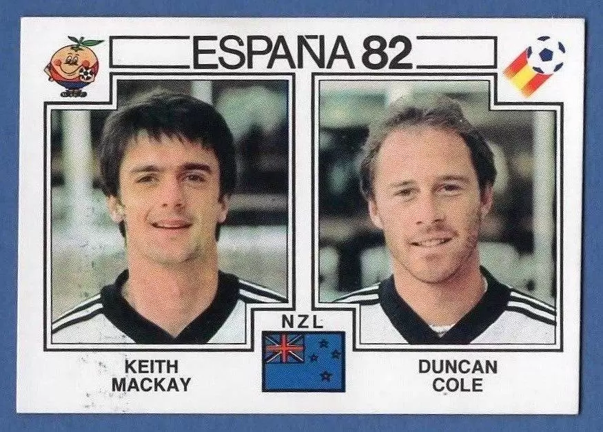 España 82 World Cup - Keith Mackay & Duncan Cole - New Zealand