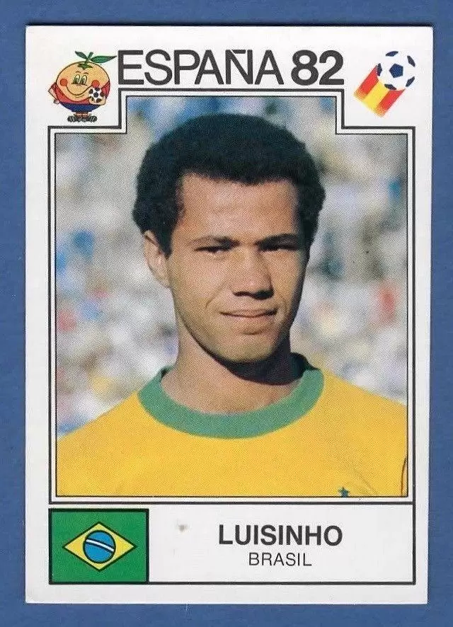 España 82 World Cup - Luisinho - Brasil