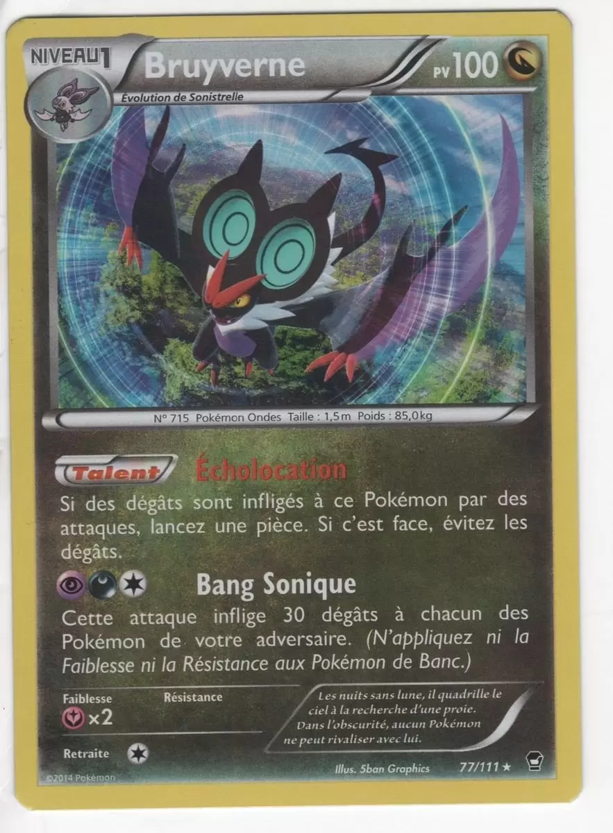 Pokémon XY Poings furieux - Bruyverne holographique