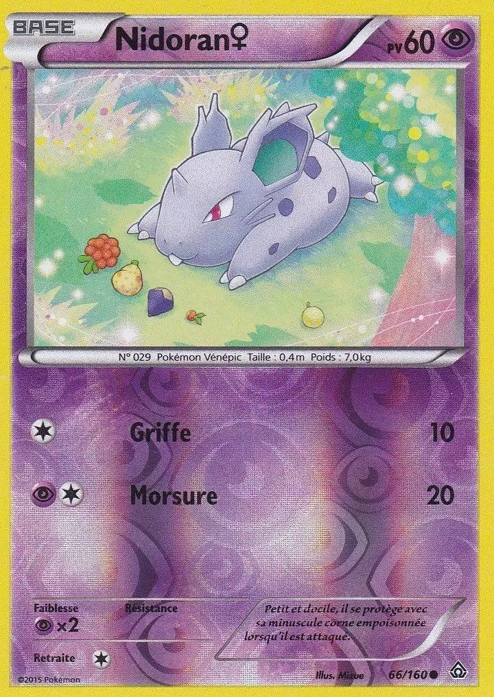 Pokémon XY Primo Choc - Nidoran♀ Reverse