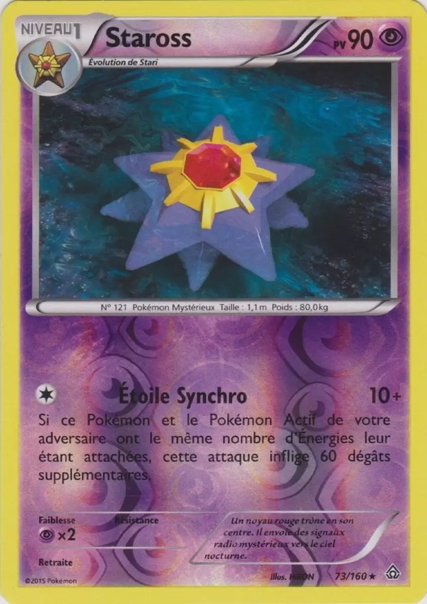 Pokémon XY Primo Choc - Staross Reverse