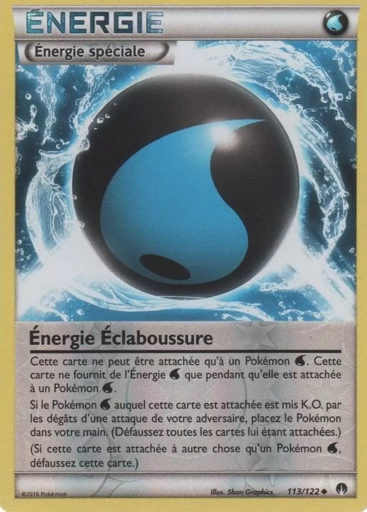 Pokémon XY Rupture Turbo - Énergie Éclaboussure Reverse