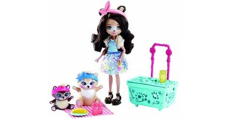 enchantimals paws for a picnic doll set
