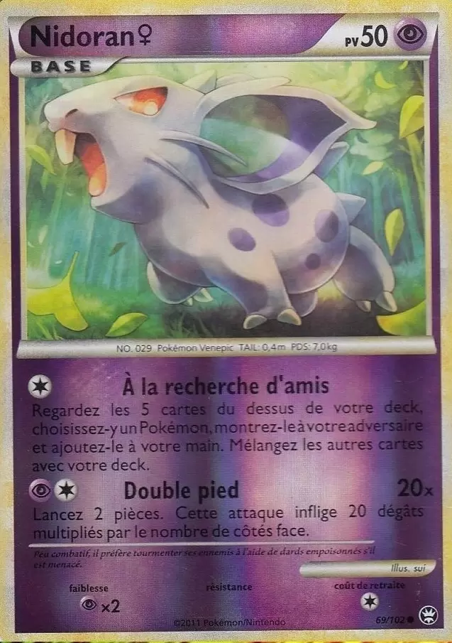 Pokémon Série HS-Triomphe - Nidoran♀ Reverse