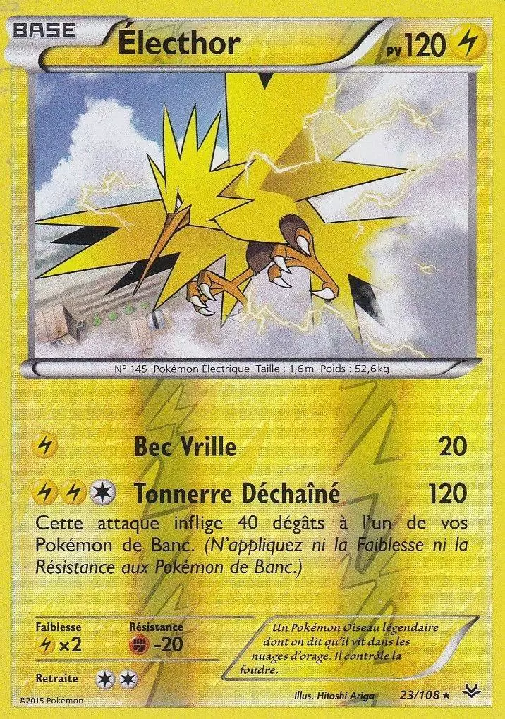 Pokémon XY Ciel rugissant - Électhor Reverse