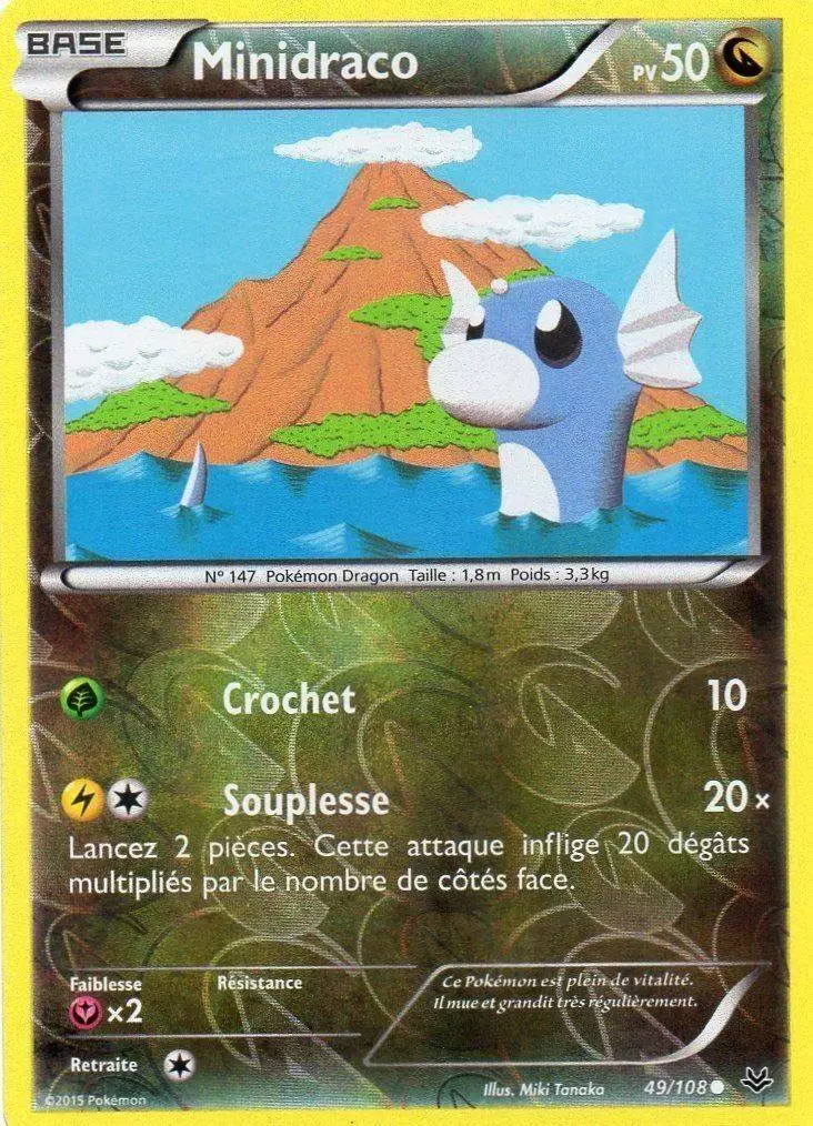 Pokémon XY Ciel rugissant - Minidraco Reverse
