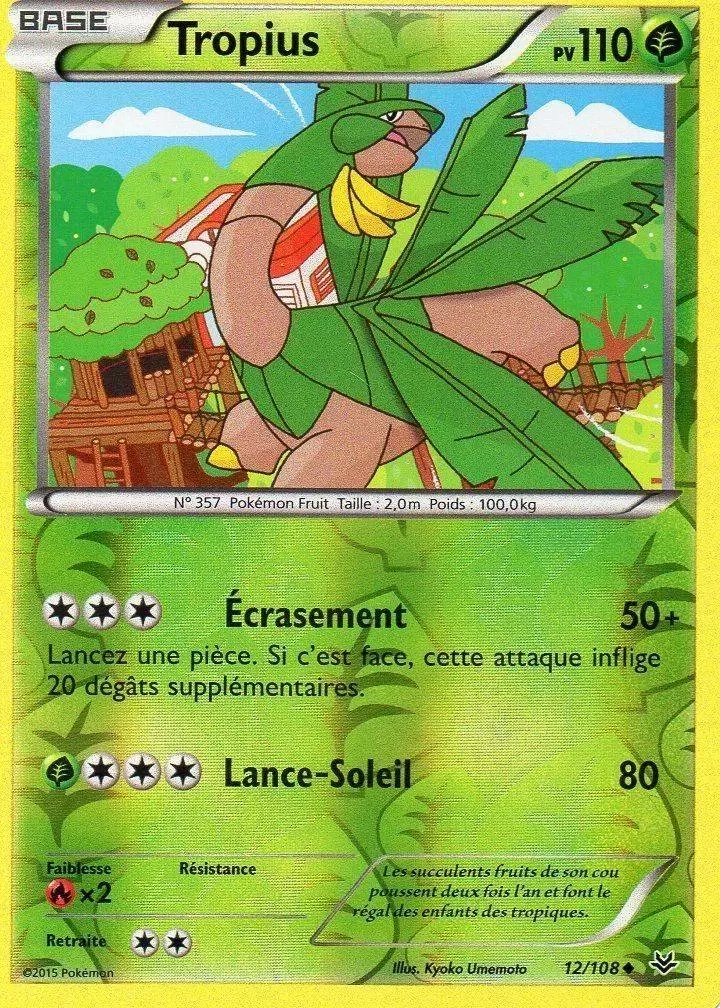Pokémon XY Ciel rugissant - Tropius Reverse