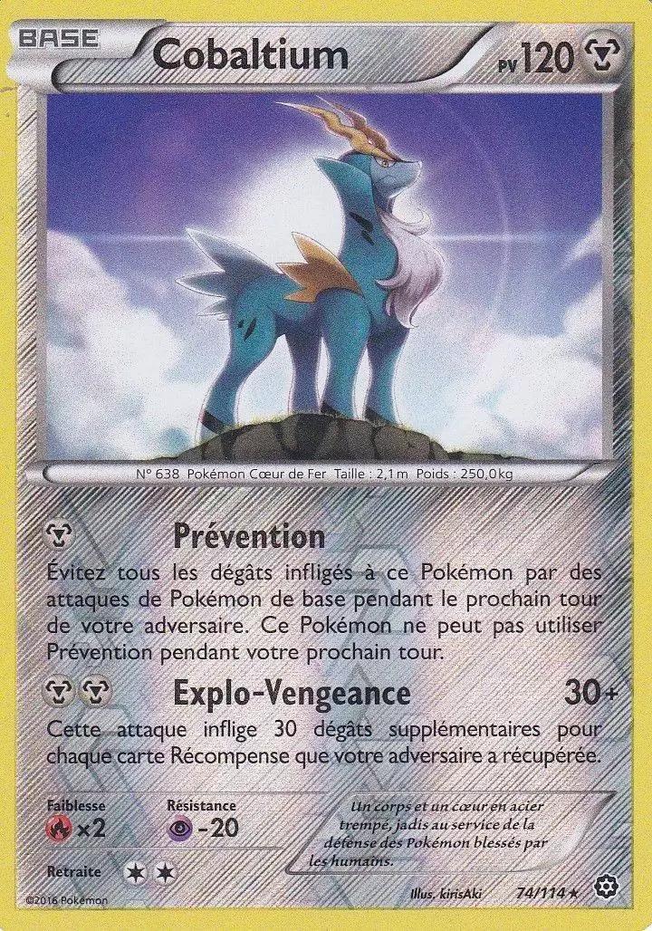 Pokémon XY Offensive Vapeur - Cobaltium Reverse