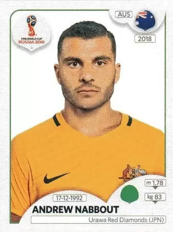 FIFA World Cup Russia 2018 - Andrew Nabbout - Australia