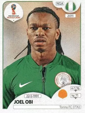 FIFA World Cup Russia 2018 - Joel Obi - Nigeria