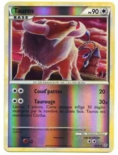 Pokémon Série HS-Déchaînement - Tauros Reverse