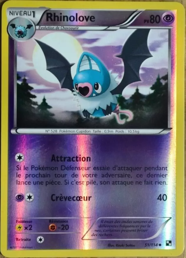 Pokémon Série Noir et Blanc - Rhinolove Reverse