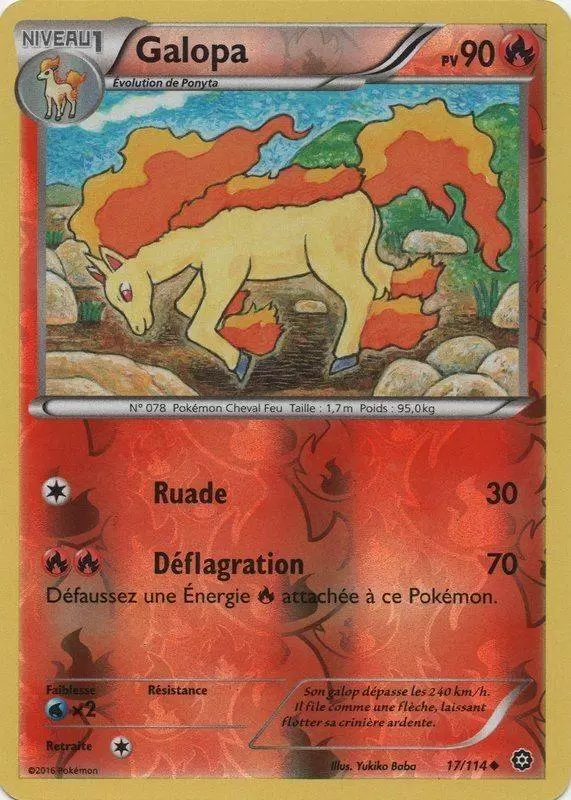 Pokémon XY Offensive Vapeur - Galopa Reverse