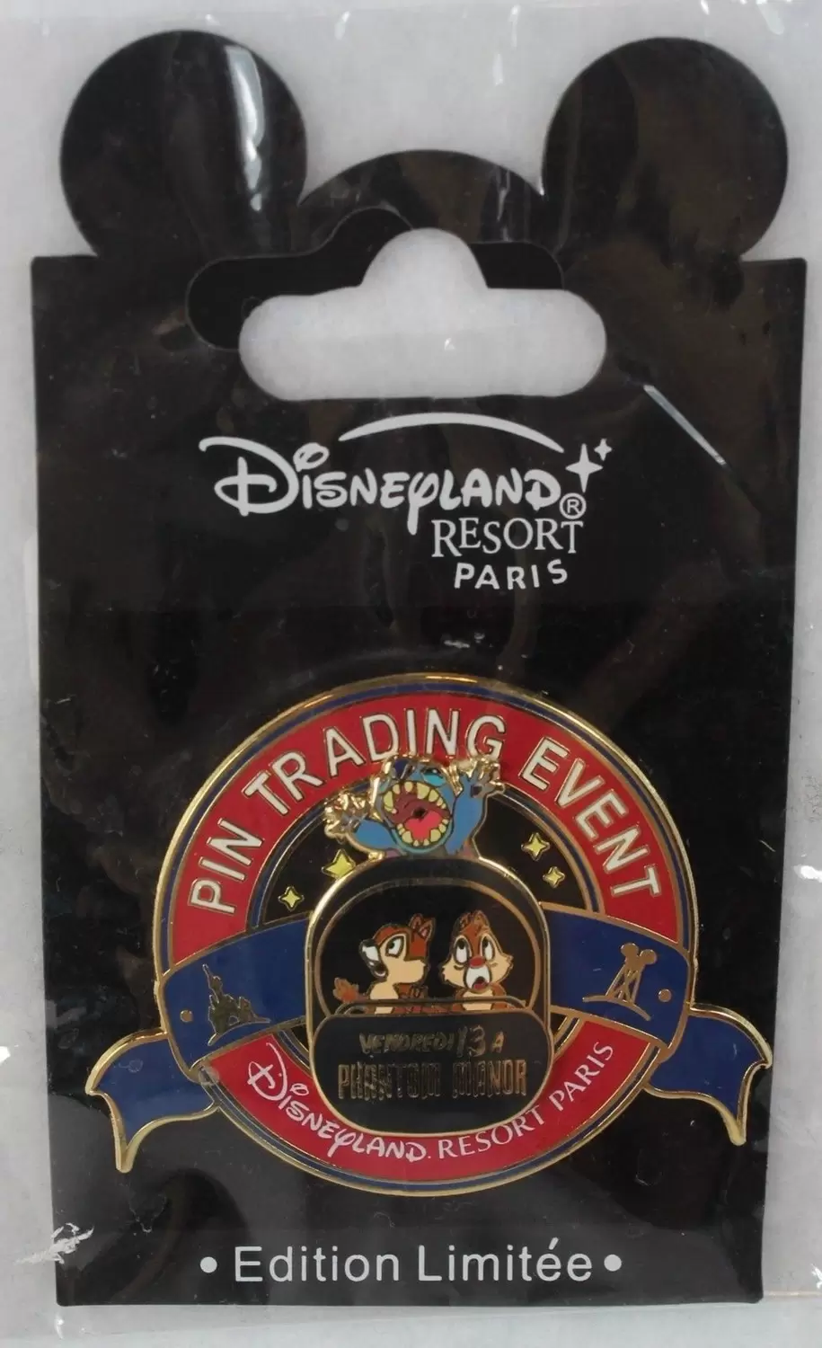 Disney - Pin Trading Event - Phantom Manor Stitch, Tic & Tac