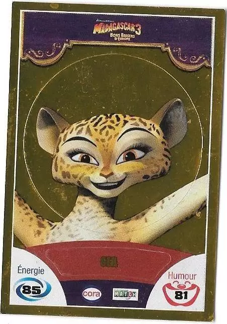 Le Collector Madagascar 3 (CORA / Match) - Carte Or C80 - Code