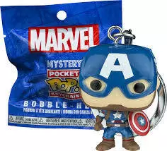 Mystery Pocket Pop! Keychain Marvel - Captain America