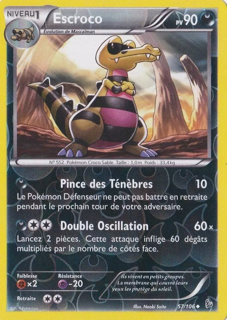 Pokémon XY Etincelles - Escroco Reverse