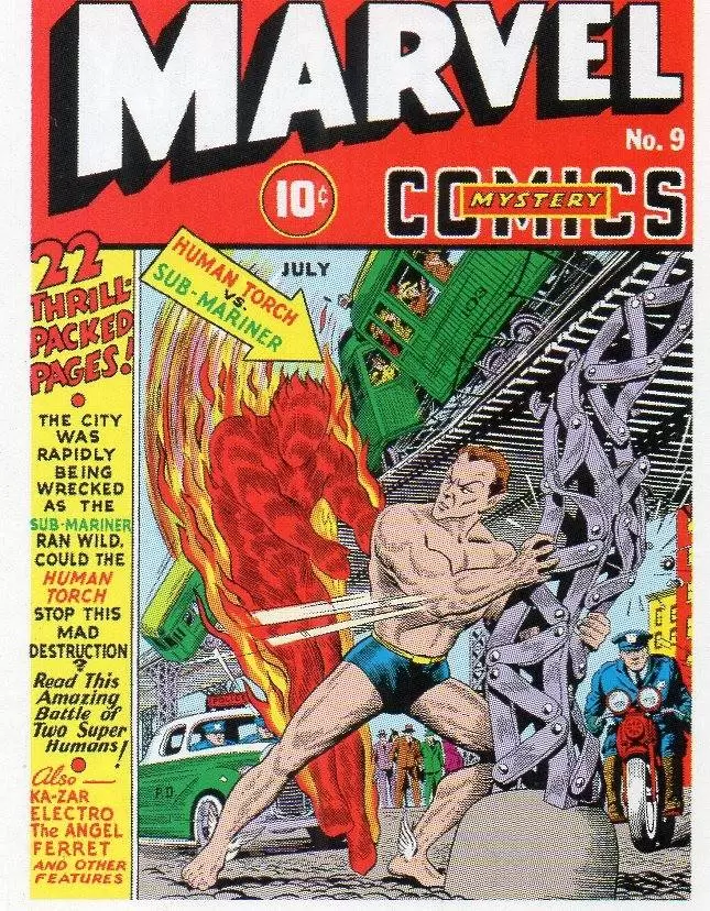 Marvel Legacy Sticker collection - Namor contre la torche humaine (1940)