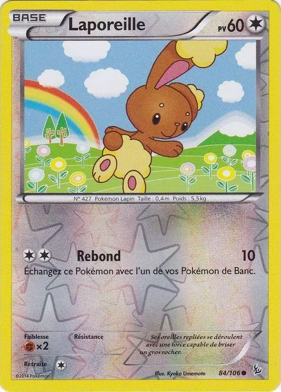 Pokémon XY Etincelles - Laporeille Reverse