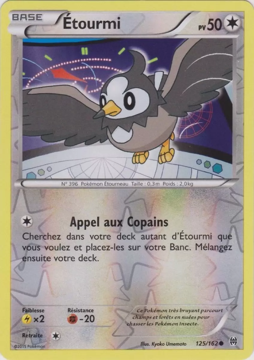 Pokémon XY Impulsion Turbo - Étourmi Reverse