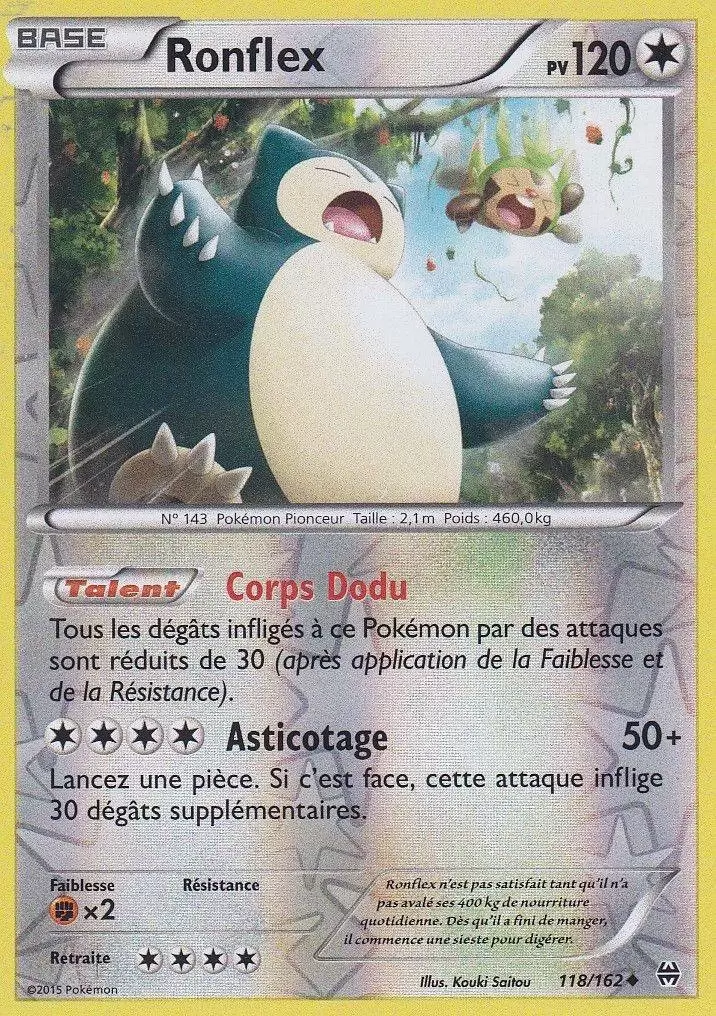 Pokémon XY Impulsion Turbo - Ronflex Reverse