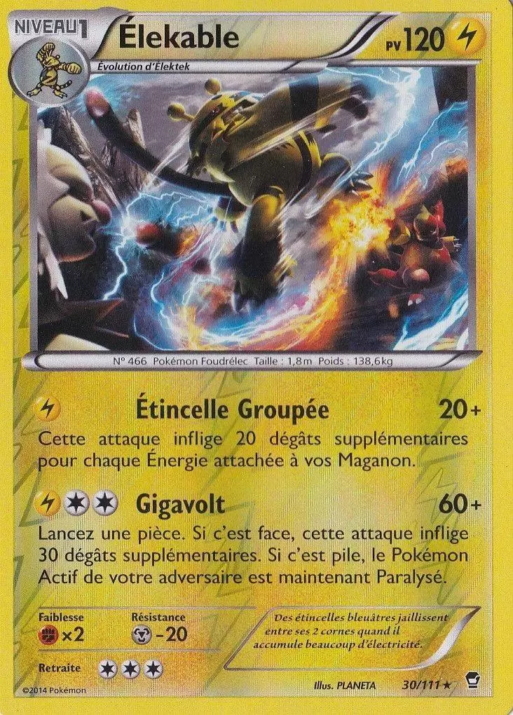 Pokémon XY Poings furieux - Élekable Reverse