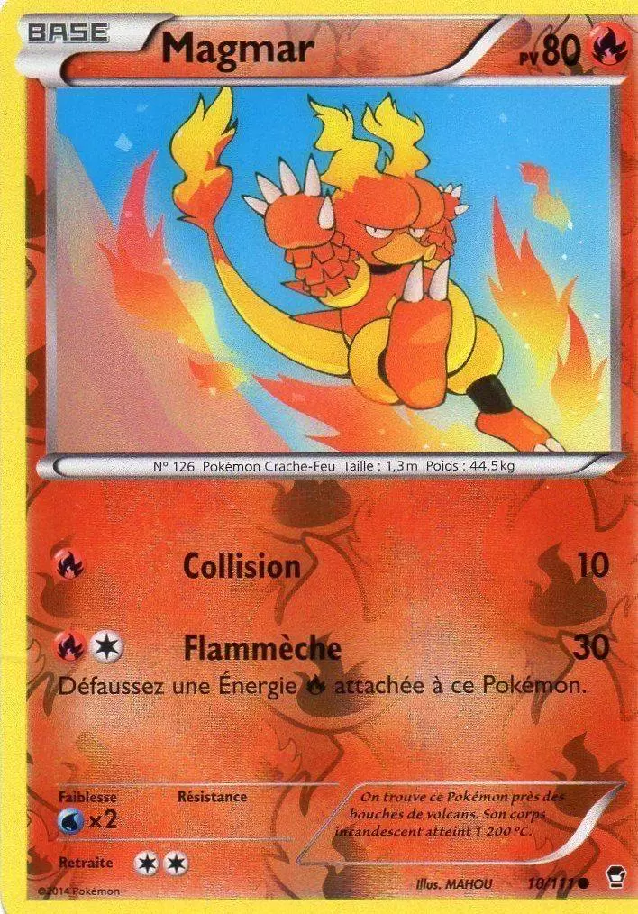 Pokémon XY Poings furieux - Magmar Reverse