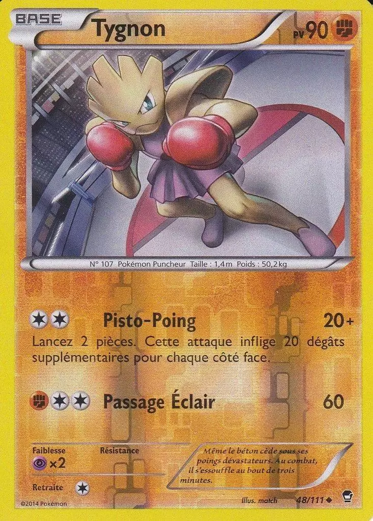 Pokémon XY Poings furieux - Tygnon Reverse