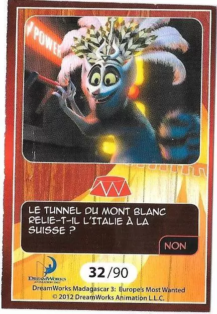 Le Collector Madagascar 3 (CORA / Match) - LE ROI JULIAN - Question 3