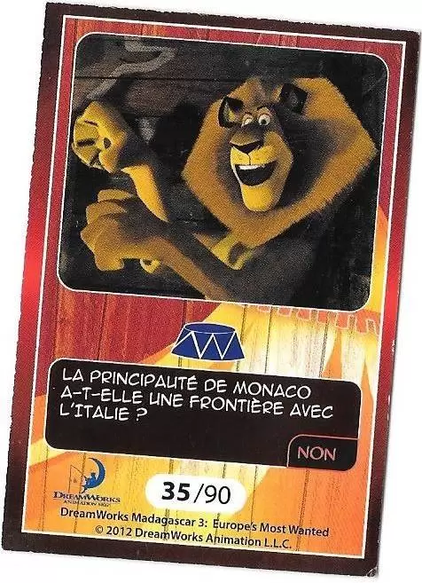 Le Collector Madagascar 3 (CORA / Match) - ALEX - Question 2
