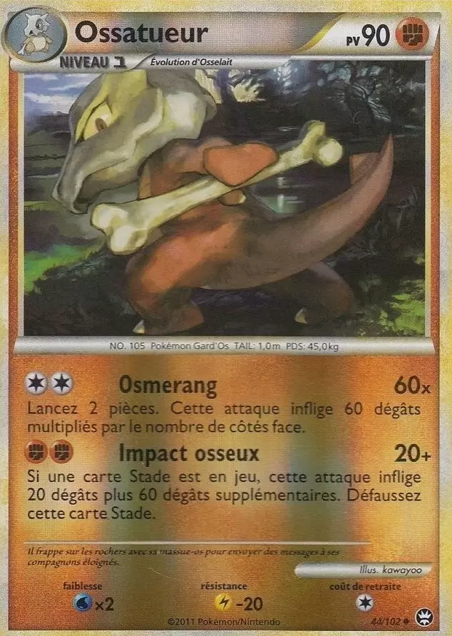 Pokémon Série HS-Triomphe - Ossatueur Reverse