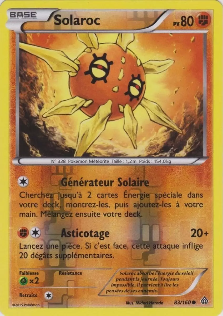 Pokémon XY Primo Choc - Solaroc Reverse