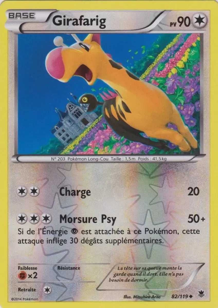 Pokémon XY Vigueur Spectrale - Girafarig Reverse
