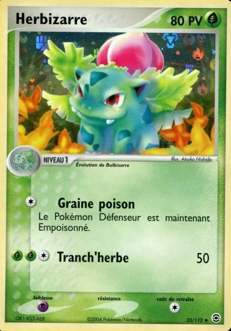 EX Rouge Feu & Vert Feuille - Herbizarre Holographique