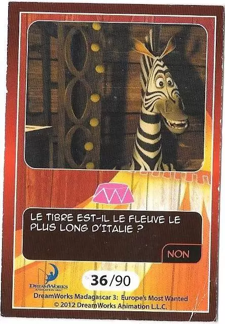 Le Collector Madagascar 3 (CORA / Match) - MARTY - Question 1