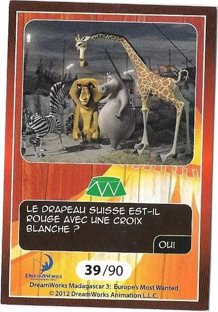 Le Collector Madagascar 3 (CORA / Match) - MELMAN - Question 3