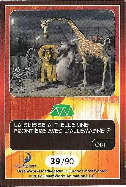 Le Collector Madagascar 3 (CORA / Match) - MELMAN - Question 4