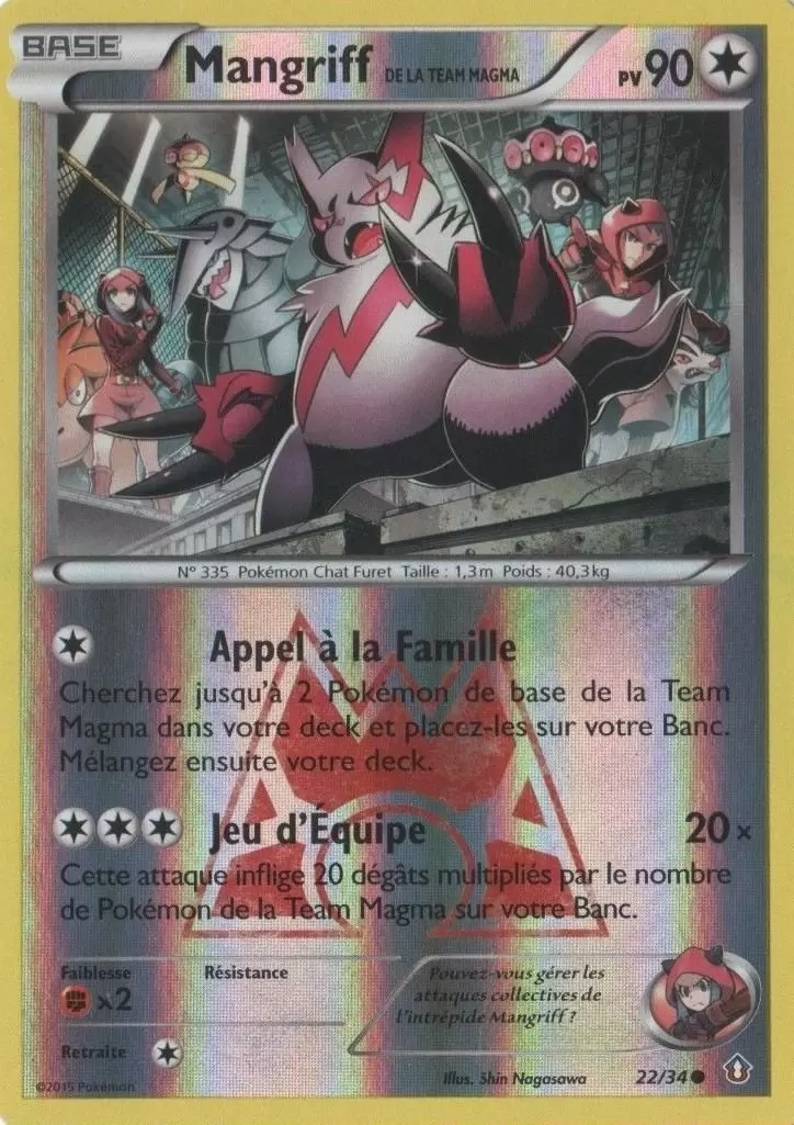 Pokémon XY Double Danger - Mangriff de la Team Magma Reverse