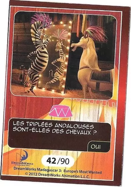 Le Collector Madagascar 3 (CORA / Match) - MARTY - Question 2
