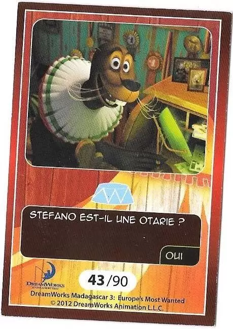 Le Collector Madagascar 3 (CORA / Match) - STEFANO - Question 2