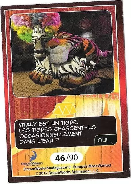 Le Collector Madagascar 3 (CORA / Match) - VITALY - Question 4